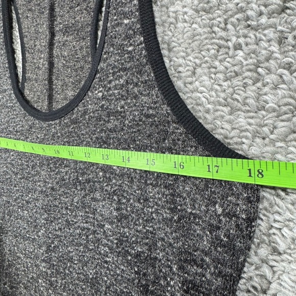 CAbi Glee Sweater Tank Set Cowl Neck Cropped Thumbholes Boho Marled Gray Women S - Picture 14 of 16